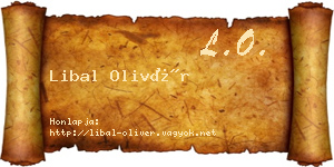 Libal Olivér névjegykártya